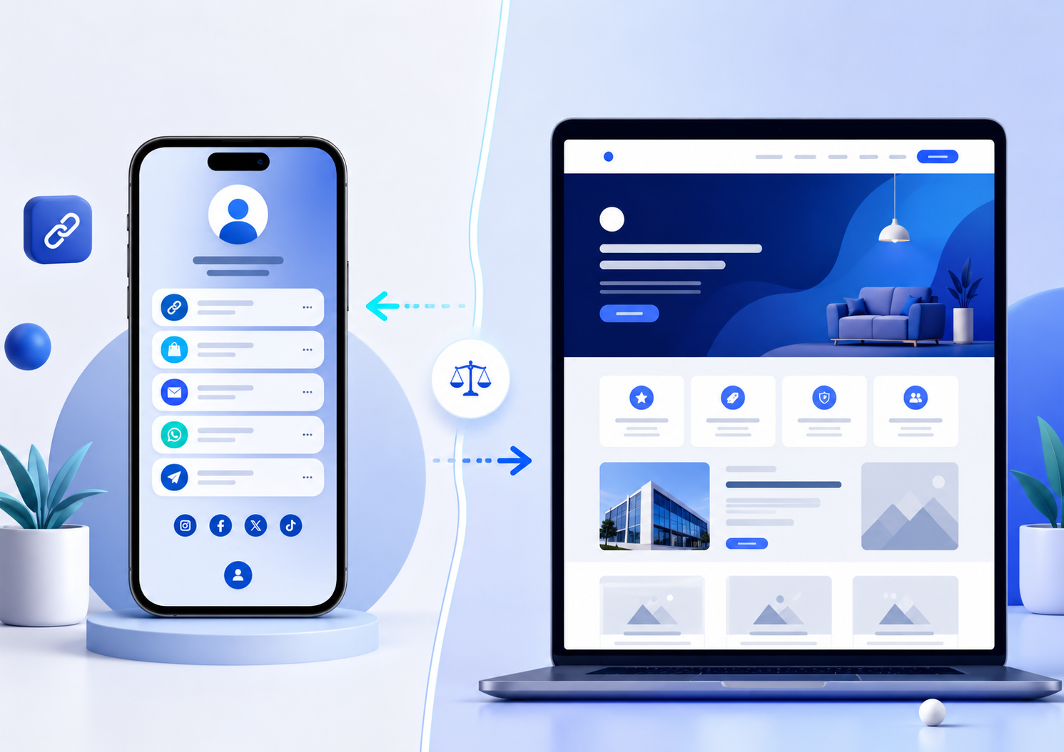 Bio Page vs Website: الفرق بينهم ومتى تختار كل واحد؟